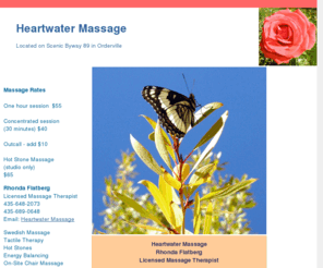 heartwatermassage.com: Heartwater Massage. East Zion National Park
Zion National Park massage. Orderville Utah located east of Zion National Park