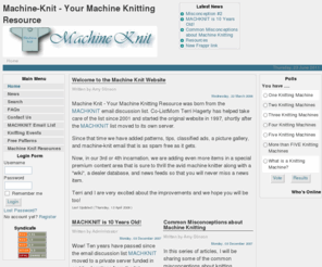 machine-knit.com: Machine-Knit - Your Machine Knitting Resource
Joomla - the dynamic portal engine and content management system