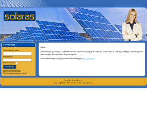 solaras.info: SOLARAS pagalba
solaras.info, solaras.eu, solaras.lt. saules kolektoriai, saules energija, atsinaujinanti energija