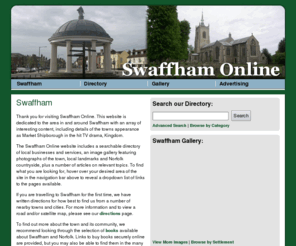 swaffhamonline.co.uk: Swaffham Online - Directory and guide for Swaffham, Norfolk
Local directory and visitors guide to the market town of Swaffham in Norfolk. Includes details about accommodation, hotels, bed and breakfast and guesthouses.