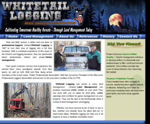 whitetaillogging.com: Whitetail Logging
Whitetail Logging, cultivating tomorrows healthy forests, through land management today