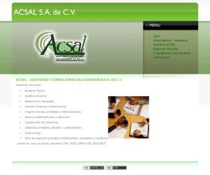 acsal.net: ACSAL - Auditores y Consultores Salvadoreños S.A. de C.V.
Joomla! - el motor de portales dinámicos y sistema de administración de contenidos