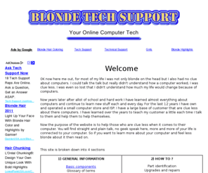 blondetechsupport.com: Blonde Tech Support - Your Online Computer Tech!
Online computer help for the common computer user.