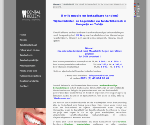 dentalreizen.com: Snelle en kwalitatieve tandheelkundige behandeling bij Dental Reizen
Bemiddelingsbureau voor tandheelkundige behandelingen en plastische chirurgie in buitenland