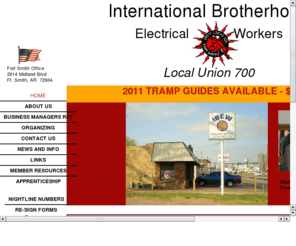 ibew700.org: IBEW 700
International Brotherhood of Electrical Workers Local Union 700