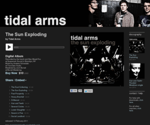 tidalarms.com: The Sun Exploding, by Tidal Arms
10 track album