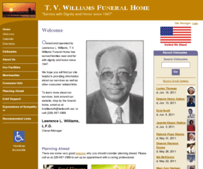 tvwilliamsfuneralhome.com: T. V. Williams Funeral Home : Richland, Georgia (GA)
T. V. Williams Funeral Home : 