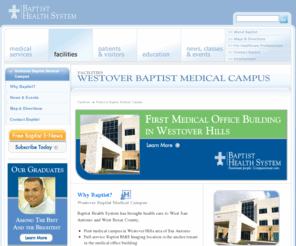 westoverbaptistmedical.com: Westover Baptist Medical Campus :: Baptist Health System
Westover Baptist Medical Campus is located in San Antonio, part of the Baptist Health System.