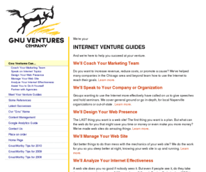 gnuventures.net: Gnu Ventures Company: Gnu Ventures Can...
Gnu Ventures Company speaks, coaches and creates web sites and other Internet marketing.