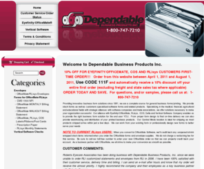 ourforms4u.net: Dependable Business Products Inc. Home Page
Dependable Business Products Inc.