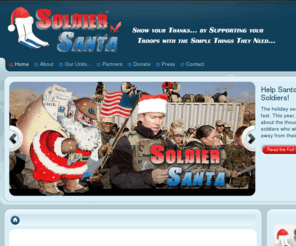 soldiersanta.com: Soldier Santa - Support Your Troops with Socks and Toiletries
Soldier Santa Supporting our Troops Overseas with Supplies.