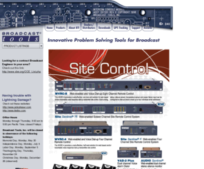 broadcastools.com: BroadcastTools.com
Broadcast Tools, Inc. (BTI) specializes in the design and manufacture of affordable and innovative problem solving tools for the radio and television broadcast industries.