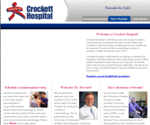 crocketthospital.com: Crockett Hospital - Home Page

