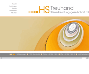 hs-treuhand.com: HS Treuhand Steuerberatungsgesellschaft mbH
HS Treuhand Steuerberatungsgesellschaft mbH, Nußbaumweg 4, 71720 Oberstenfeld, Deutschland, Telefon +49 7062 91661-0