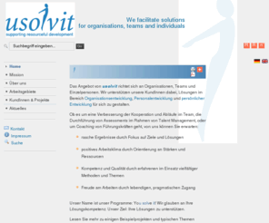 usolvit.com: usolvit - Willkommen
Usolvit - supporting resourceful development