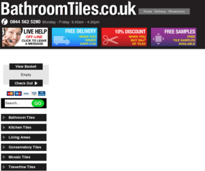 bathroom-tiles.co.uk: Bathroom Tiles | Kitchen Tile | Wall Tiles | Floor Tiles
Bathroom Tiles .co.uk is an online bathroom tile and kitchen tile supplier guaranteed to beat topps tiles and any other major tile shop. Massive savings and Free Delivery