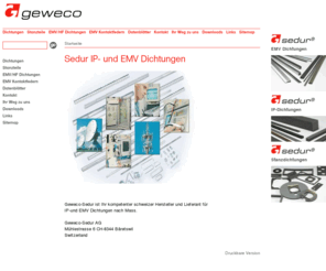 geweco.com: Sedur IP- und EMV Dichtungen
Isolieren Dichten Schuetzen Kleben