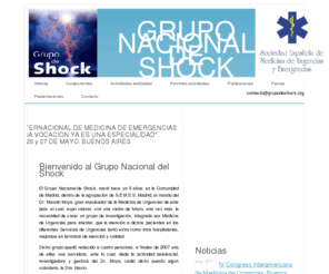 grupodeshock.org: Grupo Nacional de Shock
Grupo nacional de shock, urgencias