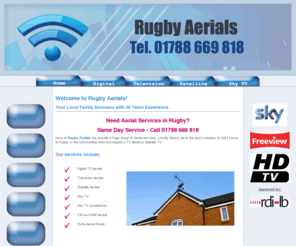 rugby-aerials.com: Rugby Aerials - Digital, TV, Satellite and Sky Services, Midlands
Rugby Aerials – Digital, Television and Satellite Aerial Specialists and Sky TV Installers, based in Rugby, West Midlands