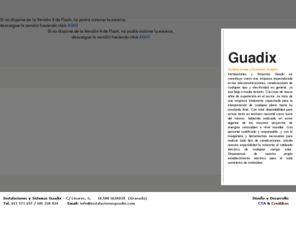 instalacionesguadix.es: Instalaciones Guadix
Instalaciones y Sistemas Guadix - Empresa donde el desarrollo de su actividad se centra en la canalización del cableado eléctrico. 