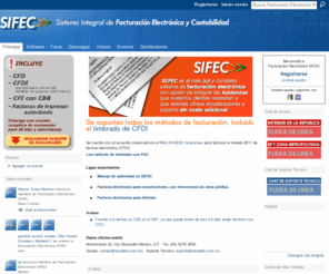 sifec.mx: Facturación Electrónica SIFEC
Sistema Integral de Facturación Electrónica y Contabilidad