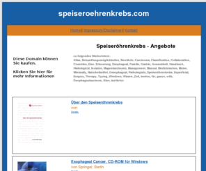 speiseroehrenkrebs.com: Speiseröhrenkrebs - speiseroehrenkrebs.com
