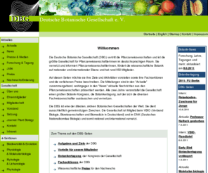 deutsche-botanische-gesellschaft.de: Willkomen - Deutsche Botanische Gesellschaft e. V. (DBG)
Deutsche Botanische Gesellschaft e.V., DBG, Botanik, Biologie, Pflanzenforschung, Pflanzenwissenschaft, 