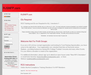 rjsnfp.com: RJSNFP.com
RJSNFP.com The Not For Profit Portal for Raymond James Stadium