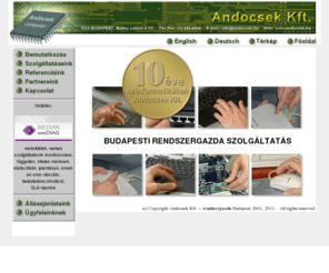 andocsek.hu: Andocsek Kft. -- rendszergazda
Budapest: rendszergazda, szerver felügyelet, honlap szolgáltatás