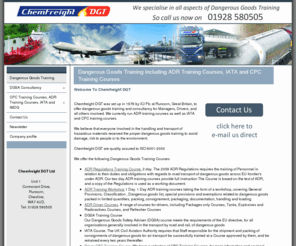 dgtrain.co.uk: Dangerous Goods Training Including ADR Training Courses, IATA and CPC Training Courses - Chemfreigh DGT
Chemfreight DGT specialise in all aspects of dangerous goods training including ADR training courses, IATA and CPC training courses. Call 01928 580 505 to book your dangerous goods training course now.