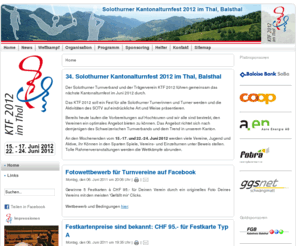 ktf-2012.ch: Solothurner Kantonalturnfest 2012 im Thal, Balsthal
Solothurner Kantonalturnfest in Balsthal 15.-17./22.-24.Juni 2012