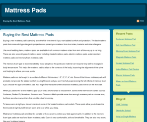 mattresspadreviews.com: Mattress Pads - Heated and Electric Mattress Pad Reviews
Reviews of the best heated, electric, water-resistant and memory foam mattress pads from top brands like Sunbeam, Simmons and many more.