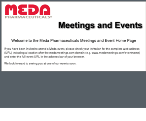 medameetings.com: Meda Pharmaceuticals Meetings and Events
