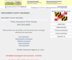 montgomerycountyinsurance.net: Allstate & MAIF - Montgomery County Maryland Insurance (MD)  - Car, Home, Renters, Life, Auto & Homeowners Insurance - Gaithersburg, Montgomery Village, Silver Spring, Germantown, Rockville, Derwood, Clarksburg, Damascus & Olney
Norken Insurance Agency is a full service insurance agency that provides Allstate & MAIF auto and car insurance, home insurance and renters insurance in Montgomery County, Prince Georges County (PG County), Anne Arundel, Howard and Washington DC.