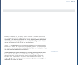 noatum.com: NOATUM PORTS
Grupo con más de ciento veinte sociedades directa e indirectamente dependientes, dedicadas a la gestión y manipulación portuaria, actividad de agencia marítima, transitaria y aduanera, gestión de puertos secos, transporte intermodal y logística especializada 