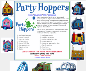 nwapartyhoppers.com: NWA Party Hoppers - Serving Northwest Arkansas
Big inflatable party jumpers, great for all types of kids parties and special events. Partyhoppers serves the Bellevue / Seattle area.