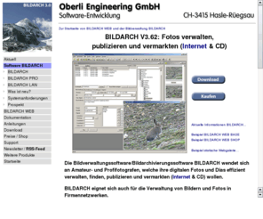 bilddb.com: Die Bilddatenbank-Software für die Archivierung von Fotos (Digital & Papier) und Dias
BILDARCH - Die Multimedia-Datenbank-Software für die Archivierung von Fotos (Digital & Papier) und Dias