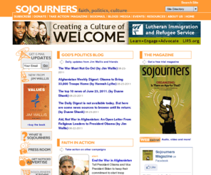 calltorenewal.com: Sojourners: Christians for Justice and Peace
Sojourners is a progressive Christian commentary on faith, politics and culture. It seeks to build a movement of spirituality and social change.