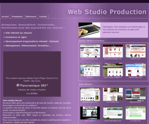 wsp.fr: E-commerce, commerce en ligne, votre boutique de vente en ligne avec Web Studio Production
WSP,réalisation, conception et hébergement de sites web