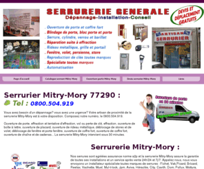 serruriersmitry-mory.net: Serrurier Mitry-Mory : 0800.504.919 Serrurerie Agréée BRICARD
Serrurier Mitry-Mory 77290, installation et dépannage serrurerie Mitry-Mory pour urgence serrurier 77290. La serrurerie 77290 ouvre porte d'entrée, intérieure, de garage, de voiture ou de coffre fort. Le serrurier Mitry-Mory dépanne tout type de serrure et cylindre. Serrurerie 77 se déplace en 30 minutes et assure une asteinte nuit et week end.