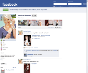 annica-hansen.com: Incompatible Browser | Facebook
 Facebook is a social utility that connects people with friends and others who work, study and live around them. People use Facebook to keep up with friends, upload an unlimited number of photos, post links and videos, and learn more about the people they meet.