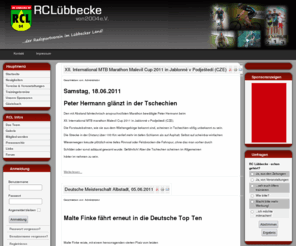 drv-sports.com: Willkommen auf der Startseite
Der RC Lübbecke ist der Radsportverein in der Region Lübbecker Land. Besonders erfolgreich sind wir im Bereich Mountainbike.