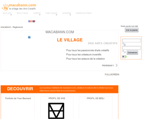 macabann.com: macabann.com
macabann.com le portail des arts créatifs et des acteurs de la création