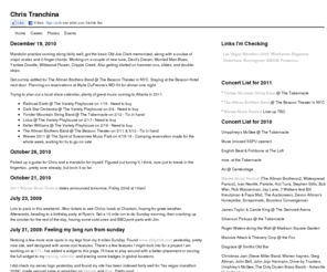 cindri.com: Cindri | Chris Tranchina | Web Design
Personal web site of designer Chris Tranchina, a place to post my current thoughts and sandbox for keeping my web development skills honed.