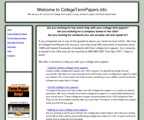 collegetermpapers.info: college term papers
college term papers