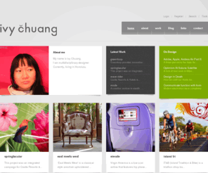 ivychuang.com: ivy chuang
This is the personal site of Ivy Chuang.  Ivy Chuang is a creative brand strategist, art director, multidisciplinary designer rolled into one.