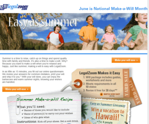 nationalwillmonth.com: May is National Make-A-Will Month
Create a Last Will and join LegalZoom in celebrating National Make-A-Will Month this May