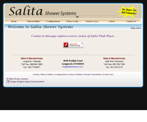 salitashowers.com: Salita Shower Systems
Salita Shower System's grout-free solid stone showers