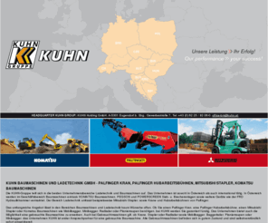 kuhn.at: Palfinger Kran, Mitsubishi Stapler, Komatsu Baumaschinen, Gebrauchte Baumaschine, Gebrauchtmaschinen, FRD
Spezialisiert auf Palfinger Kran, Palfinger Hubarbeitsbühnen, Mitsubishi Stapler, Komatsu Baumaschinen, Gebrauchte Baumaschine und Gebrauchtmaschinen, realisiert die Kuhn Gruppe auch Krane, mobile Arbeitsbühnen, Mobilbagger, Hydraulikhammer, Powerscreen, FRD, Minibagger, Radlader, Gabelstapler, Planierraupen, Autokran, Baggerlader, Kuhn, Ladekran, Kranverleih, Kräne, Kompaktlader und Mobilkran