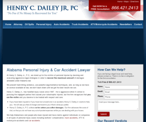 birminghamalautoaccidentlawyer.info: Birmingham Car Accident Lawyer | Alabama Truck & Trucking Accident Lawyers | Henry C. Dailey Jr. PC
Birmingham personal injury attorney Henry C. Dailey Jr. focuses on helping victims of car accidents, trucking accidents and other catastrophic injuries in Alabama.